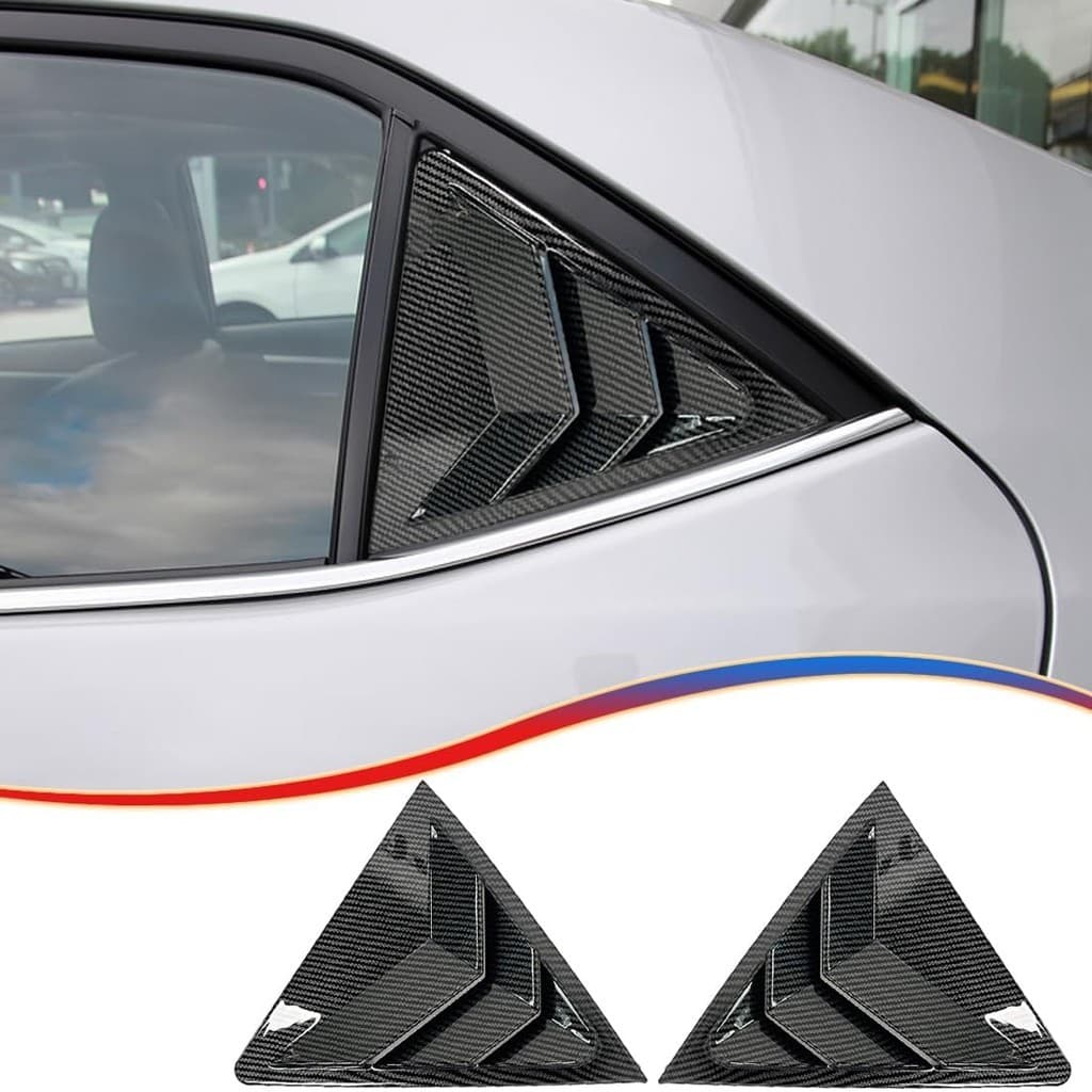 Grelha De Janela 2 Unidades De Venezianas De Ventilação Lateral Para Toyota Corolla 2014-2019 , Capas Decorativas Esport