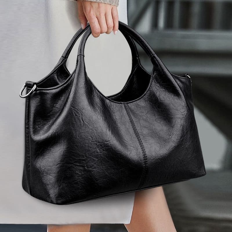 Estilo preguiçoso cera de óleo bolsa de couro macio grande capacidade bolsa mensageiro de ombro Retro All-Match balde sa