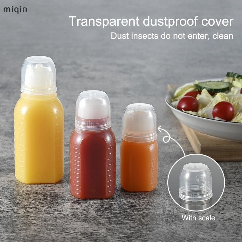 30/60/100ml Mini Garrafas De Apertar Ketchup Condimento Molho Garrafa Mel Mostarda Salada Bento Recipiente Cozinha