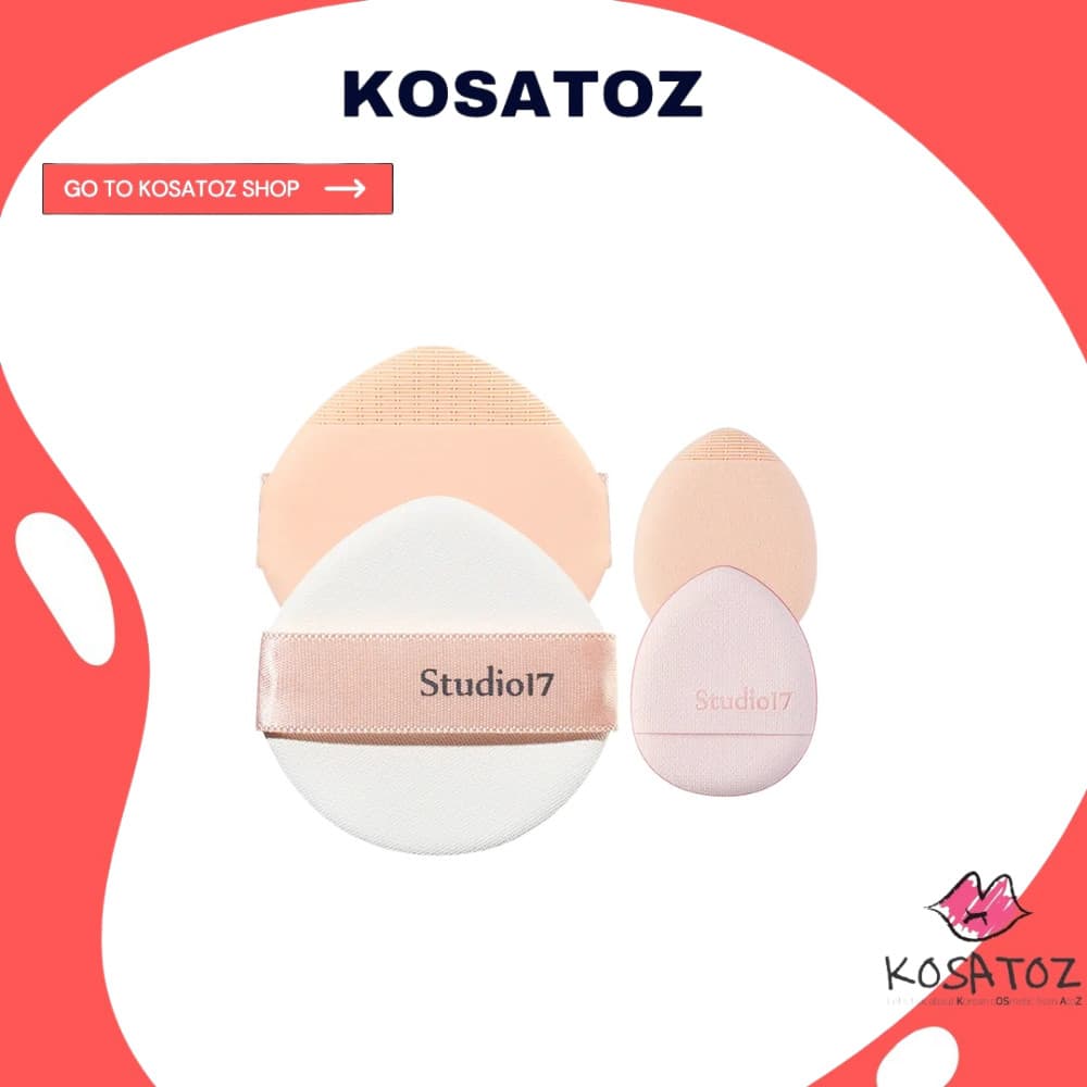 STUDIO17 Puff De Dedo Com Ajuste Pincel 5p (Regular/Mini)