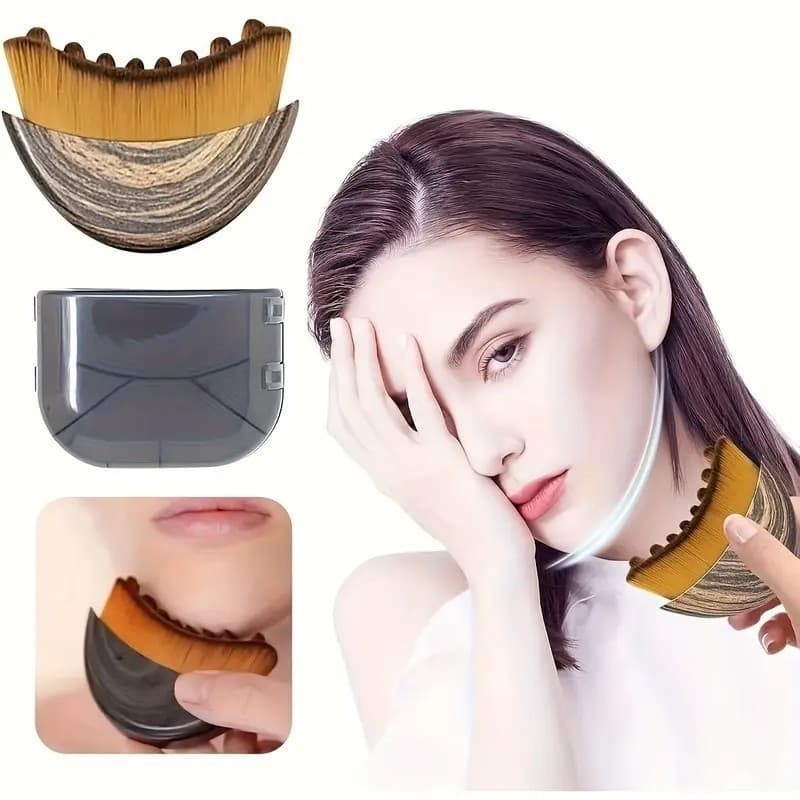 Escova De Massagem De Drenagem Linfática Ergonômica Macia Para Contorno Facial E Mandíbula escova lifting facial