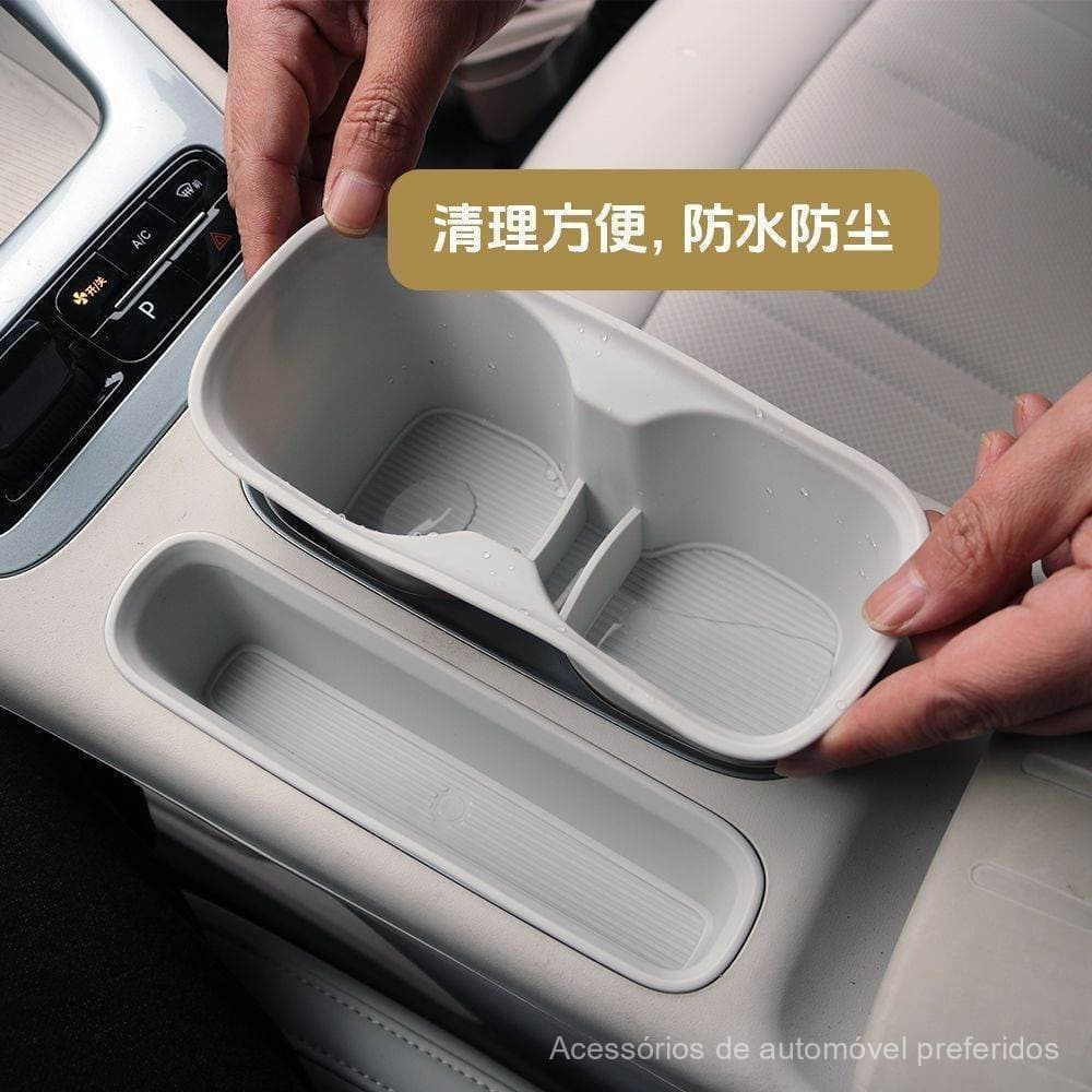 Capa para copo de água dedicada 26 Star Wish Geely EX2, bandeja para copo de água, caixa de armazenamento do console cen