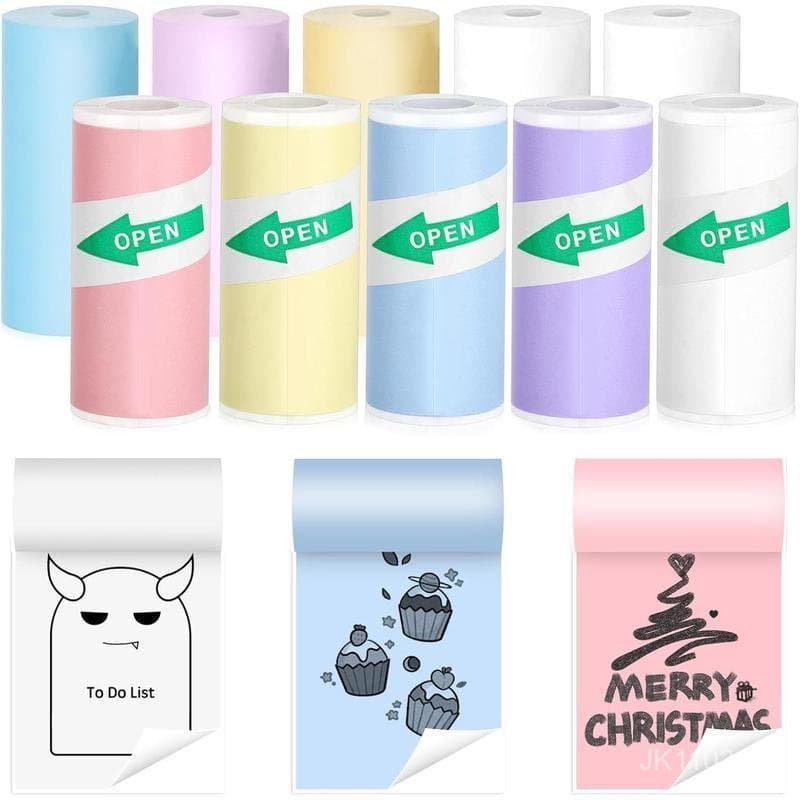 Papel de impressão térmica para câmeras infantis, rolo de papel para câmera instantânea 57x25mm, ecológico, sem BPA S90G