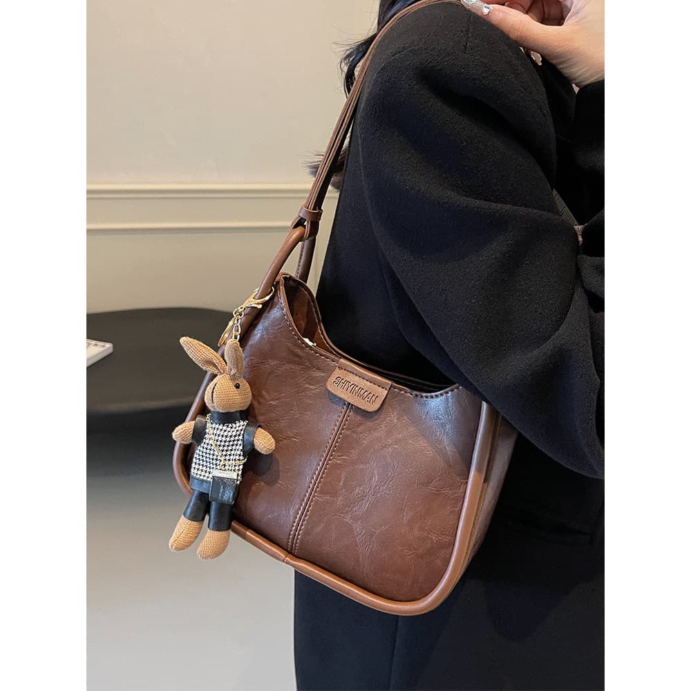 bolsa transversal feminino bolsa feminina Bolsa feminina 2024 outono Retro bolsa de um ombro nas axilas