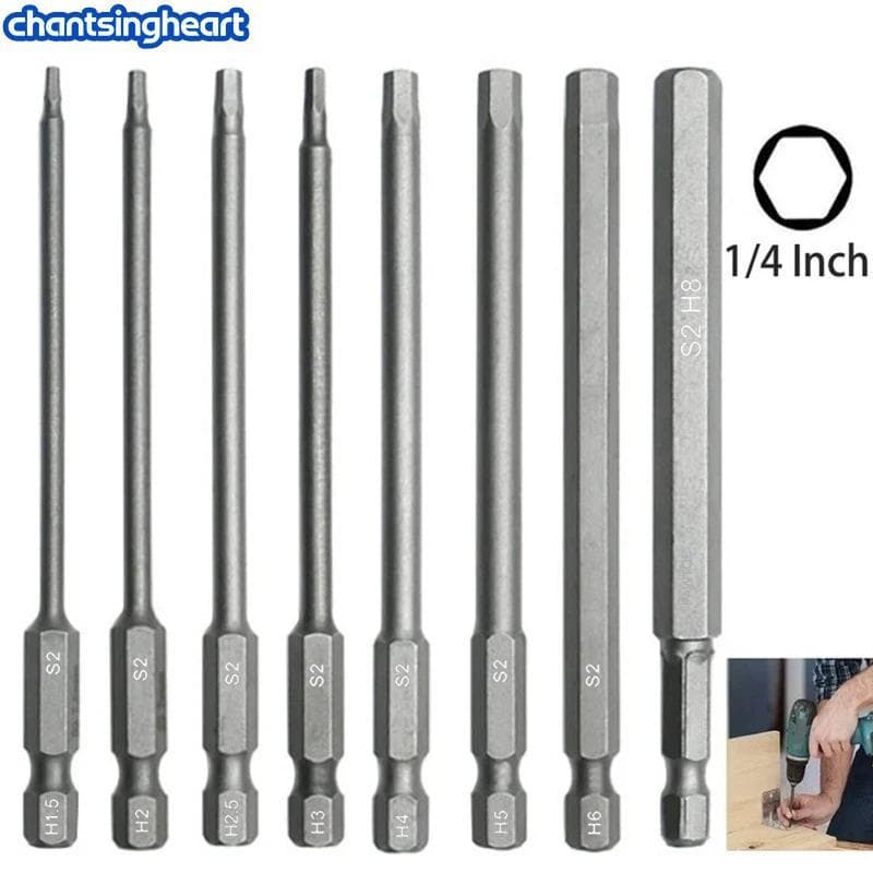 CHANT Versátil 8 Pcs Conjunto De Chave De Fenda Sextavada Liga Magnética De Aço H1.5-H8 Para Reparos Automotivos E De Má
