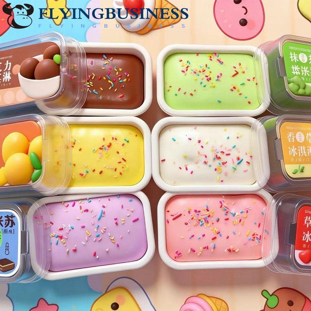 Brinquedo Mole De Bolo De Caixa Pegajosa FLYINGBUSINESS , Macio De Apertar Pão De Simulação 3D , Retorno Lento