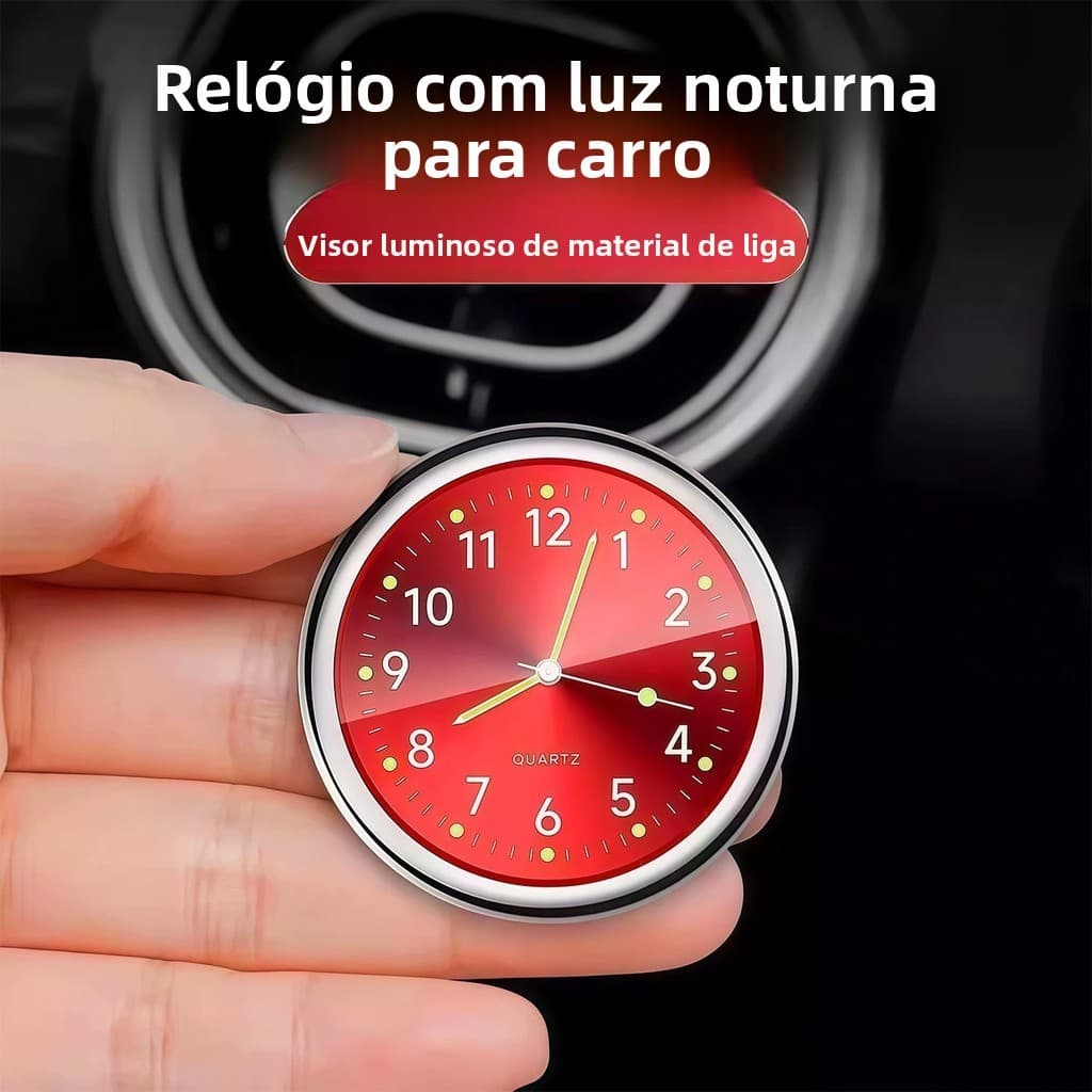 Carro Quartzo Halo Anel EletrôNico à Prova Dwaterproof áGua Bicicleta Motocicleta Painel Do Carro Em CurríCulo