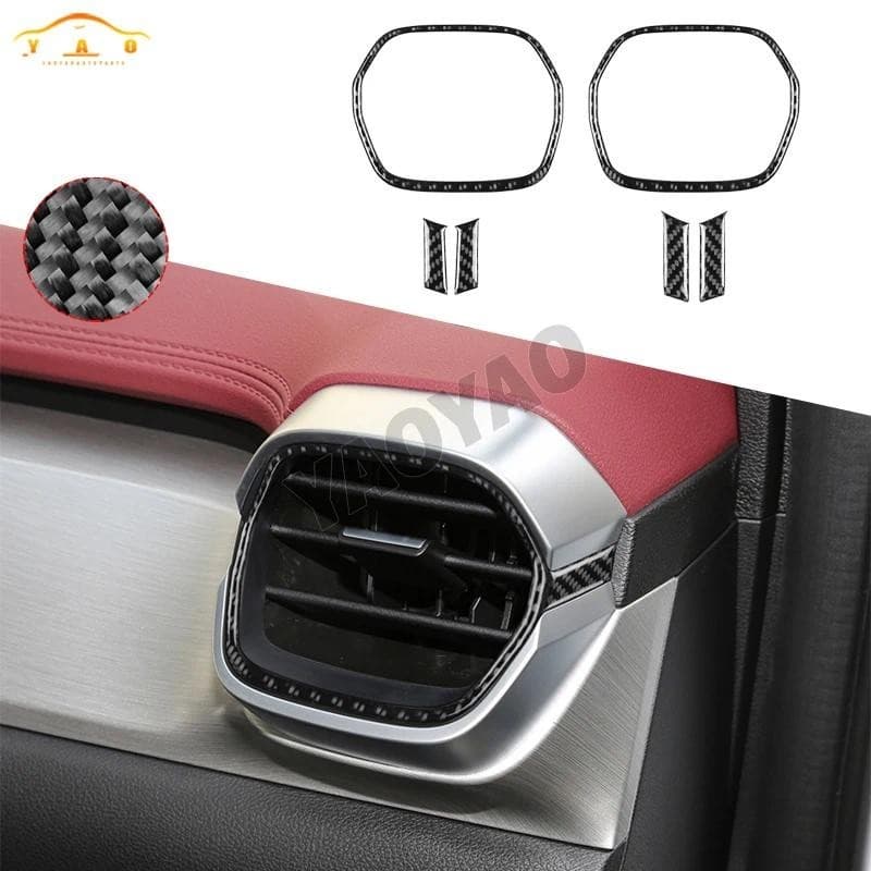 Painel De Instrumentos De Fibra De Carbono Adesivo De Saída De Ar Para Proton X50 Geely Coolary Acessórios De Decoração