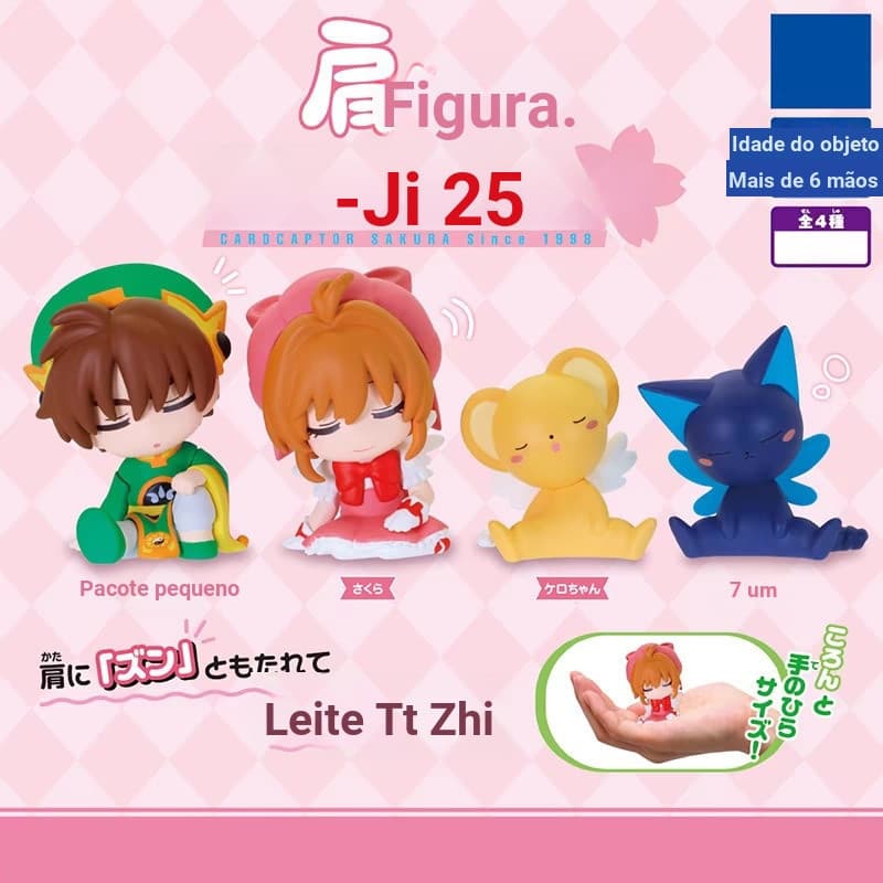 Conjunto de 4 peças de bonecas adormecidas Li Xiaolang, brinquedos de presente da série Sakura, garota mágica FM2S 7H8Z