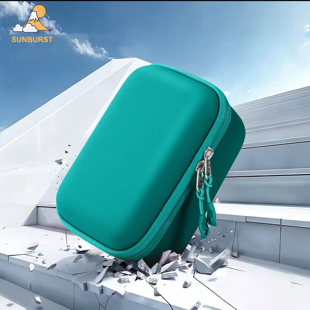 [Sunburst1 . br] Para Shark ChillPill Fan Storage Caso Grande Capacidade Viagens , Acampamento , Piquenique , Pesca