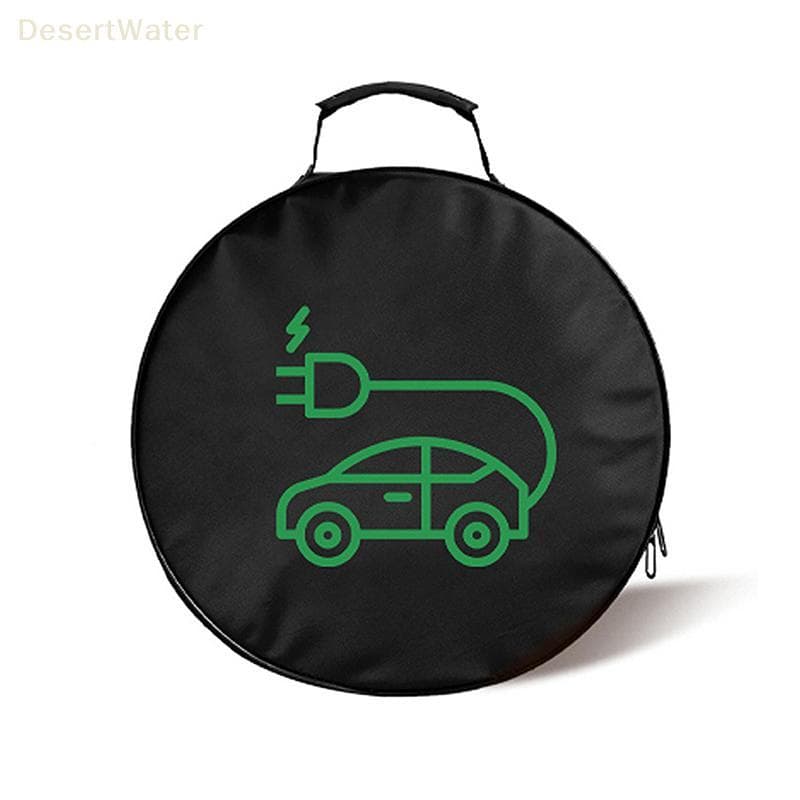 < DesertW > Bolsa De Cabo De Carregamento De Veículo Elétrico Armazenamento Carregador De Carro Organizador De Porta-Mal