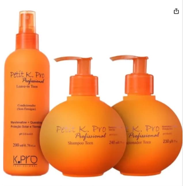 Kit Petit Infantil Shampoo + Condicionador + Leave-in K.pro