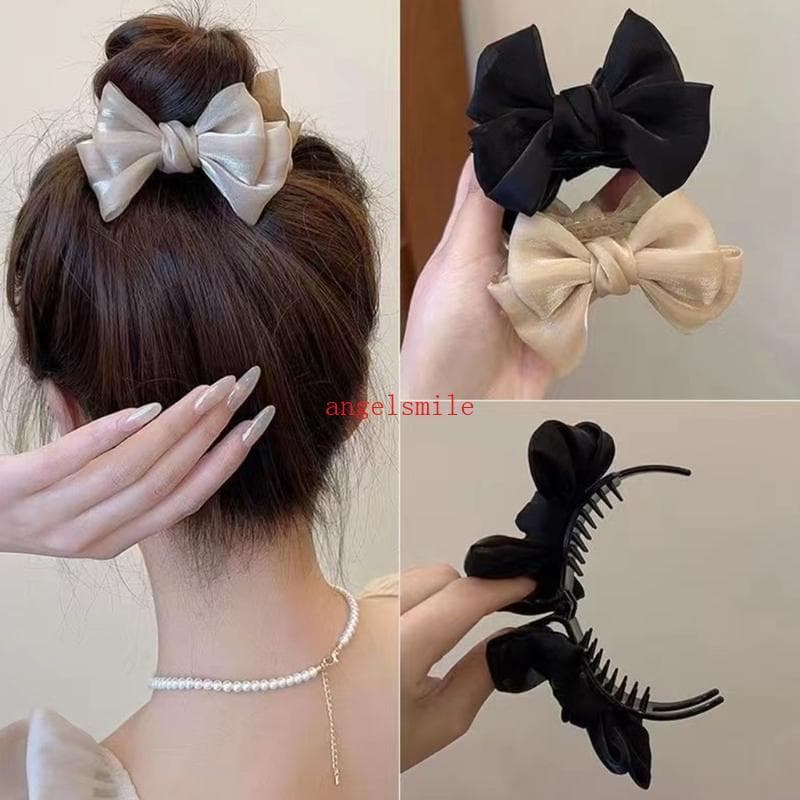 Ace Bows Bun Grampos De Cabelo Bowknot Elegantes Presilhas Com Laço Para Mulheres E Meninas