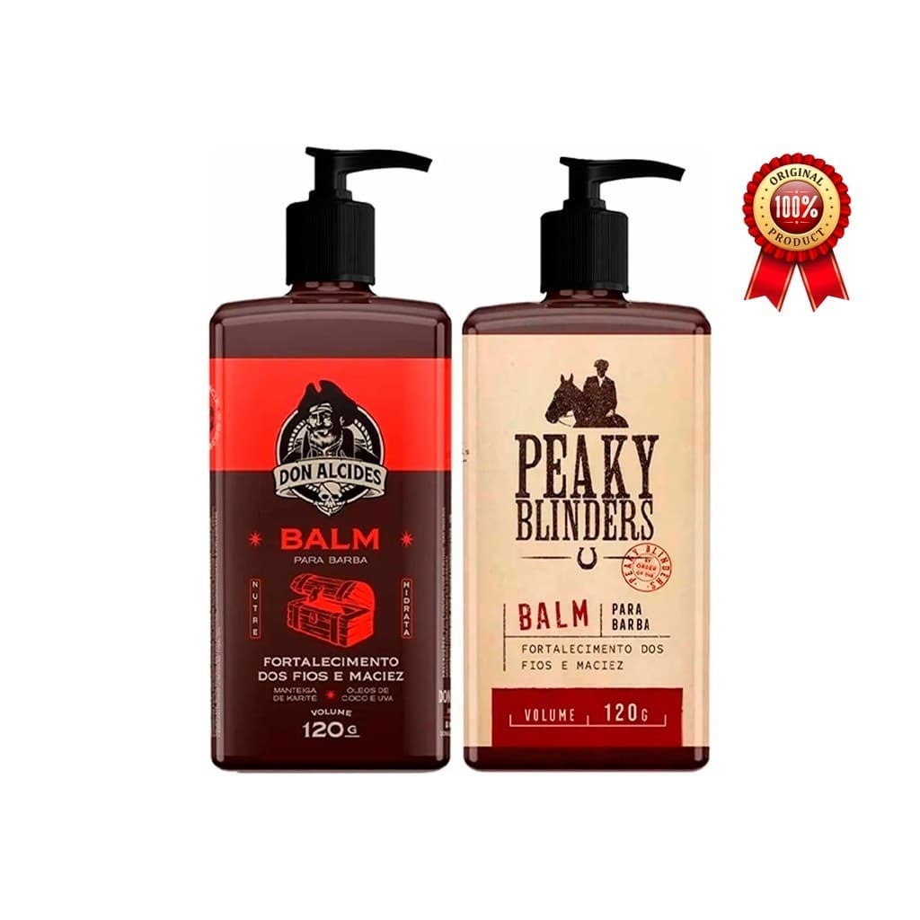 Kit 2x Balm Para Barba Barba Negra E Peaky Blinders Don Alcides 120g