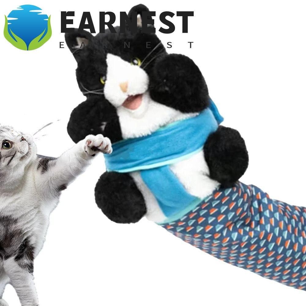 EARNEST Gato Fantoche Lutador , Forma De Brinquedos Interativos Luva De Luta Livre , Estofamento Resistente Bonecas Rech