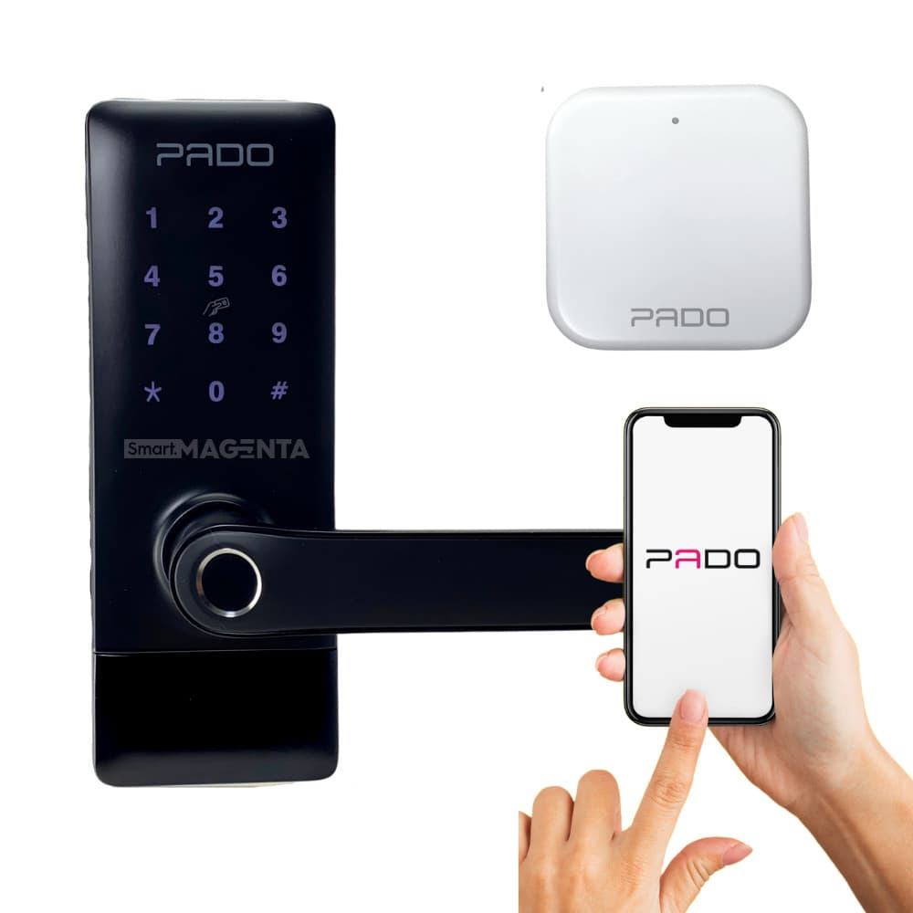 Fechadura Digital Pado FDE-300W WiFi TTLock Biométrica Senha Tag Compativel Alexa(Gateway Incluso)