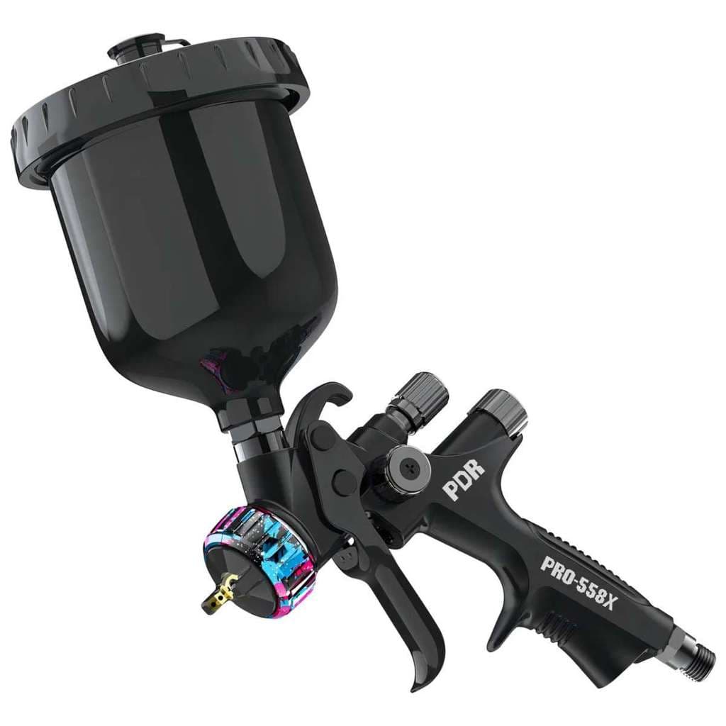 Pistola Pintura Pdr Pro-558x Hvlp 1,3mm Copo Preto 558x