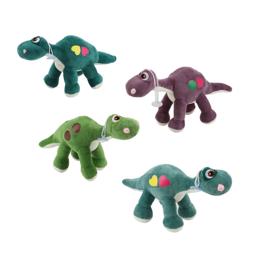 Brinquedo Decorativo 27cm Dinossauro Criança Naninha  Bicho Ventosa Boneco Ursinho Infantil  Pelúcia