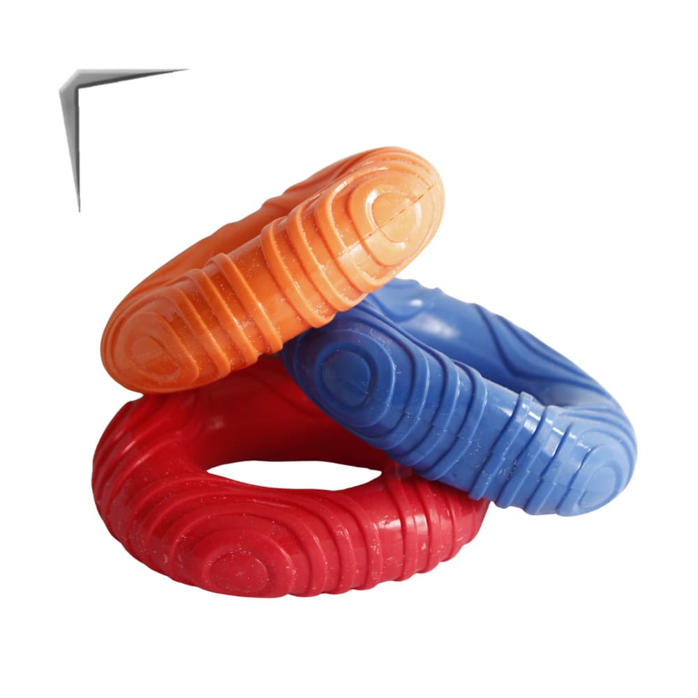 Brinquedo Pet Mordedor Anel Borracha Para Cães Resistente Anti Estresse