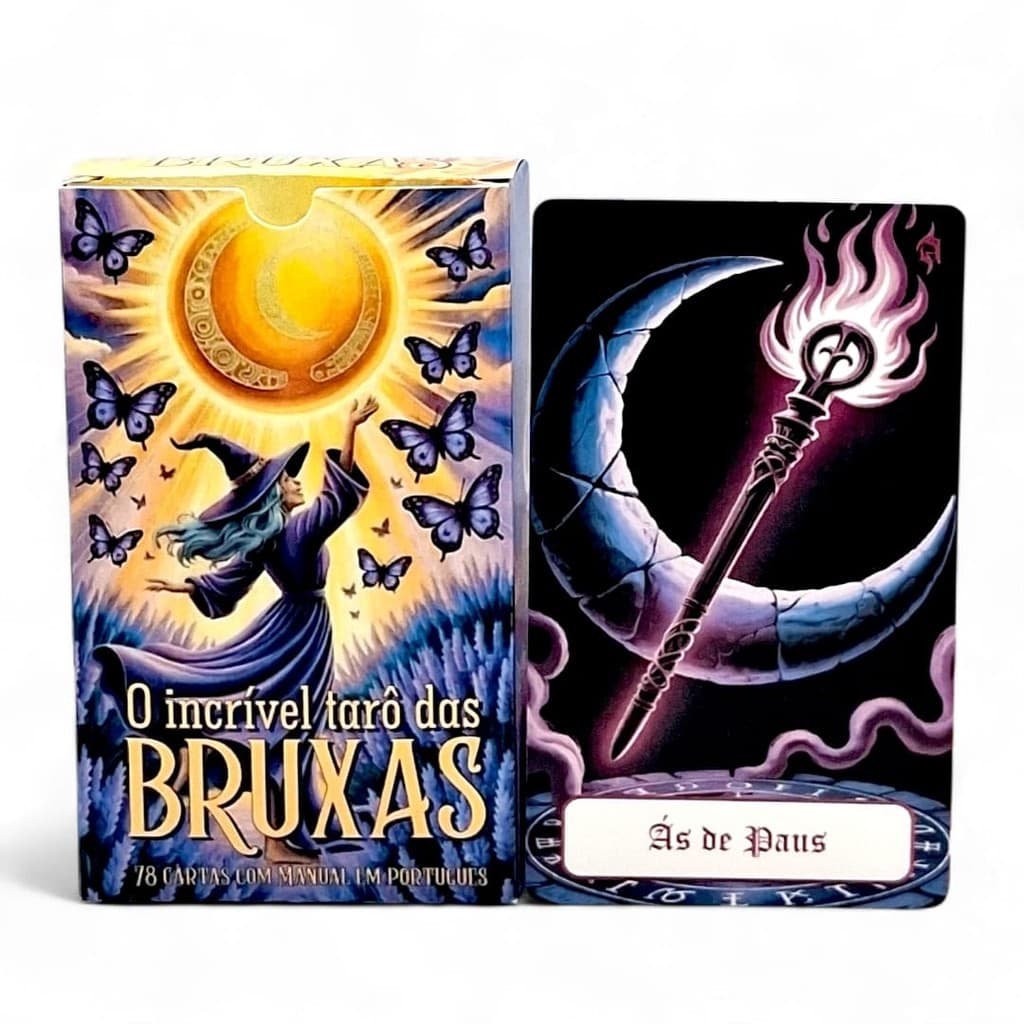 Baralho O incrivel Taro das Bruxas 78 Cartas com Manual