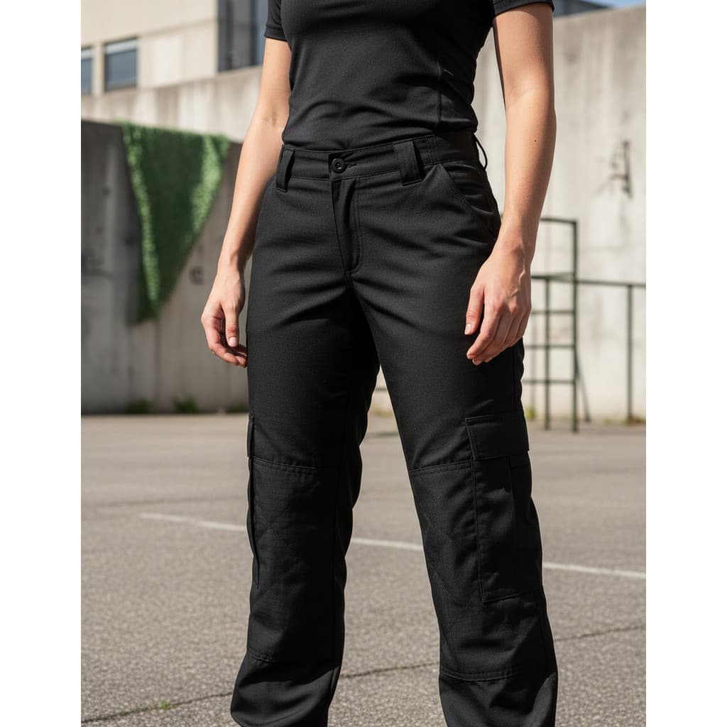 Calça  6 Bolsos Poly Reforçada Tática Secagem Rápida Preta