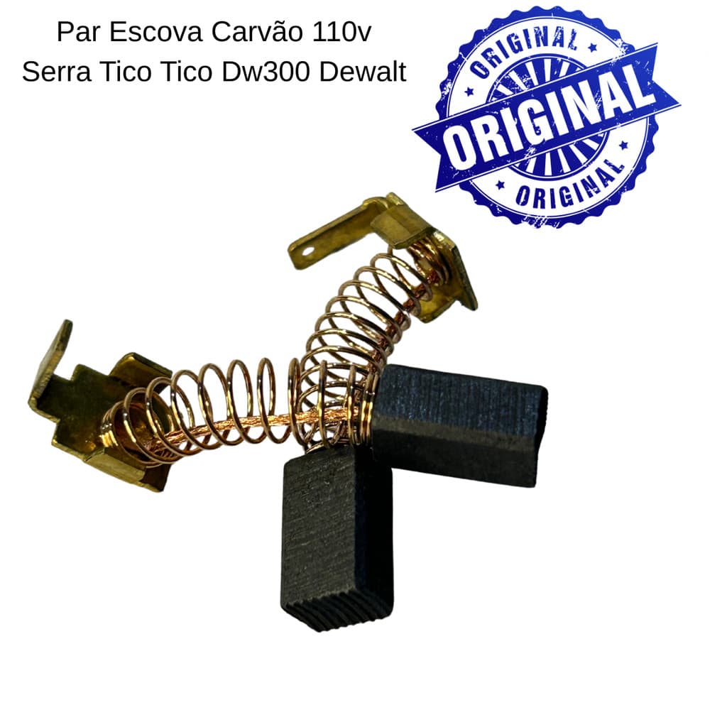 Par Escova Carvão 110v Serra Tico Tico DW300 Dewaltorigin