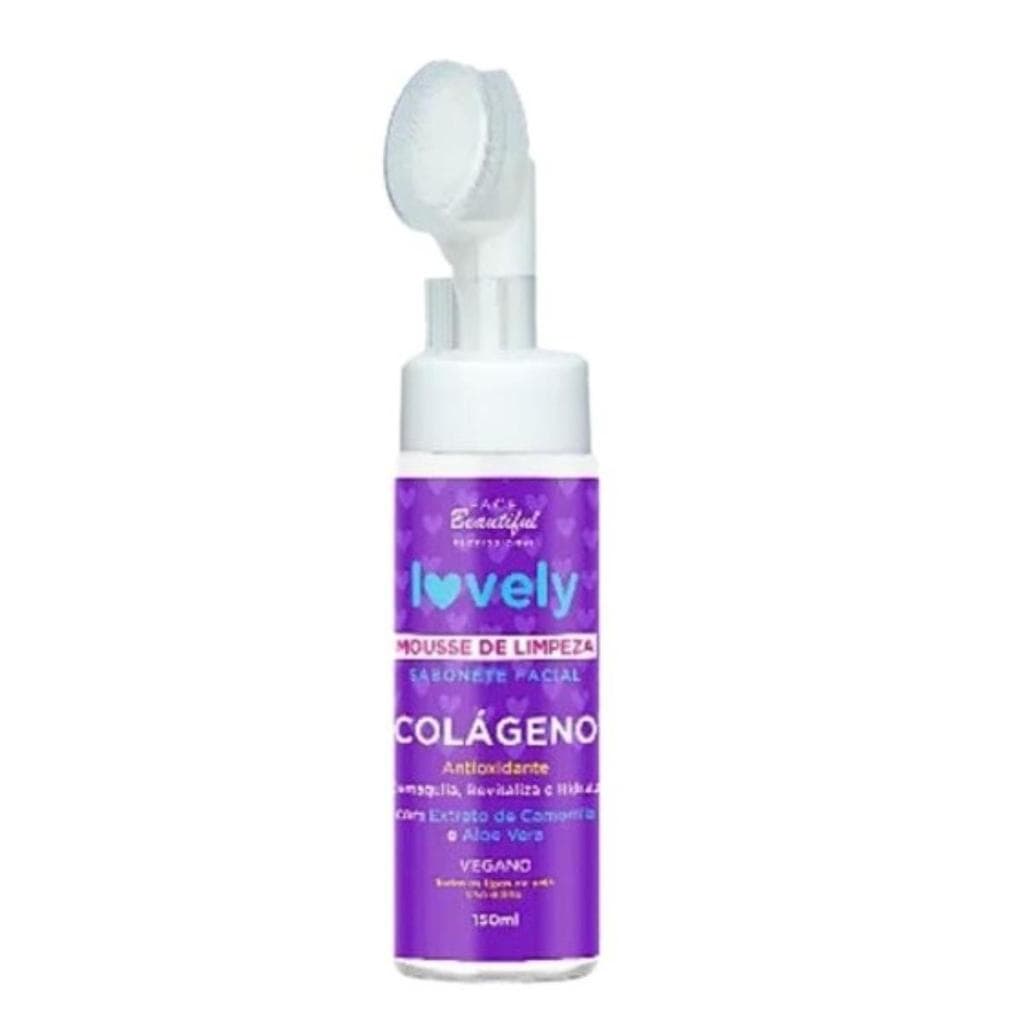 Mousse Facial Colageno 150ml 1 Un - Lovely Face Beautiful
