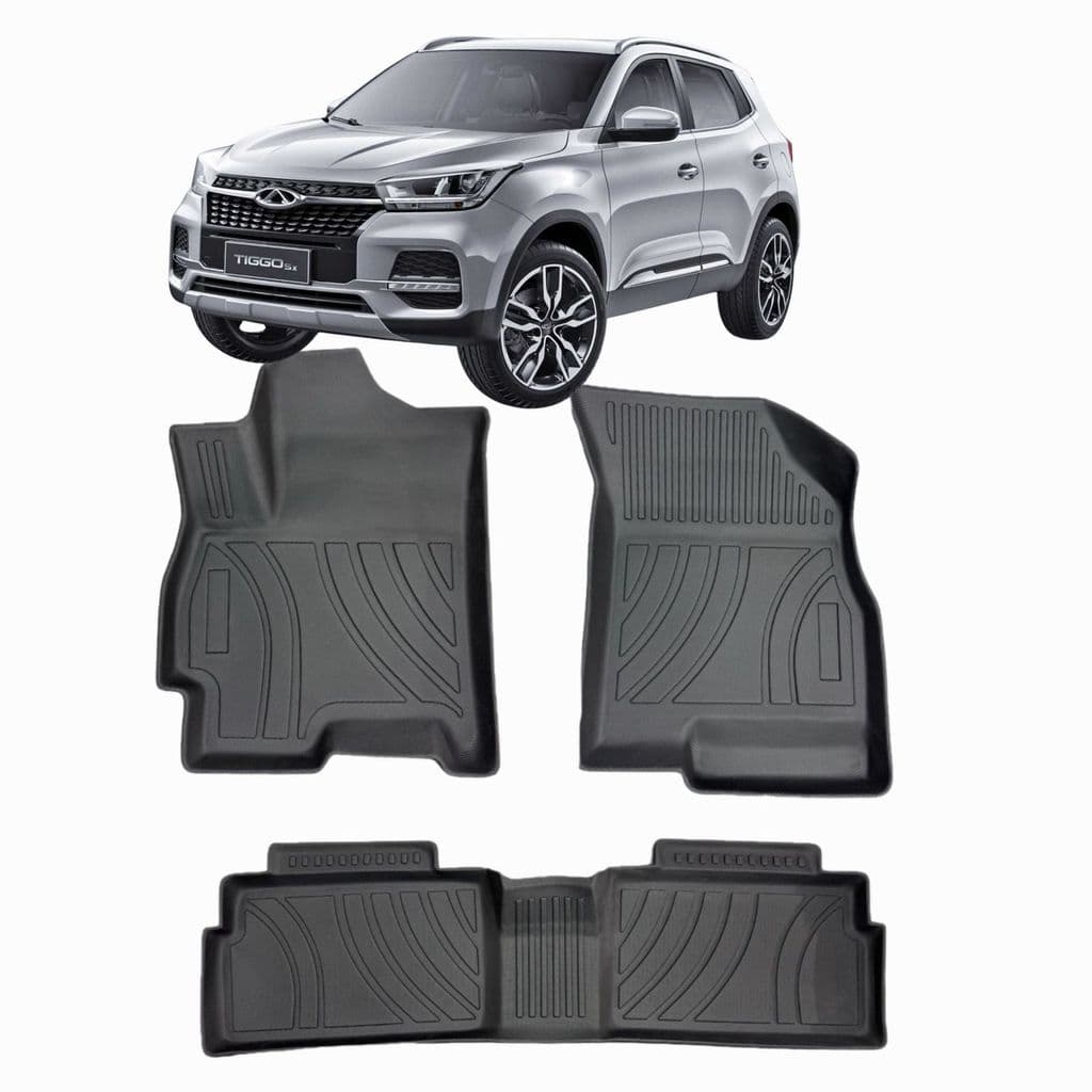 Tapete Automotivo Assoalho 3D Tipo Bandeja Bordas Elevadas Tiggo 5x 2021 A 2027