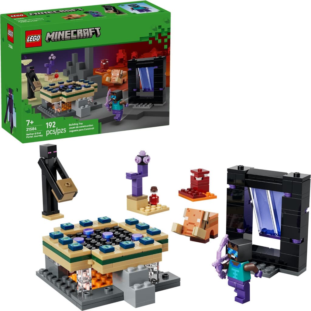 Lego Minecraft Nether e o Portal do End 21584 192 Peças