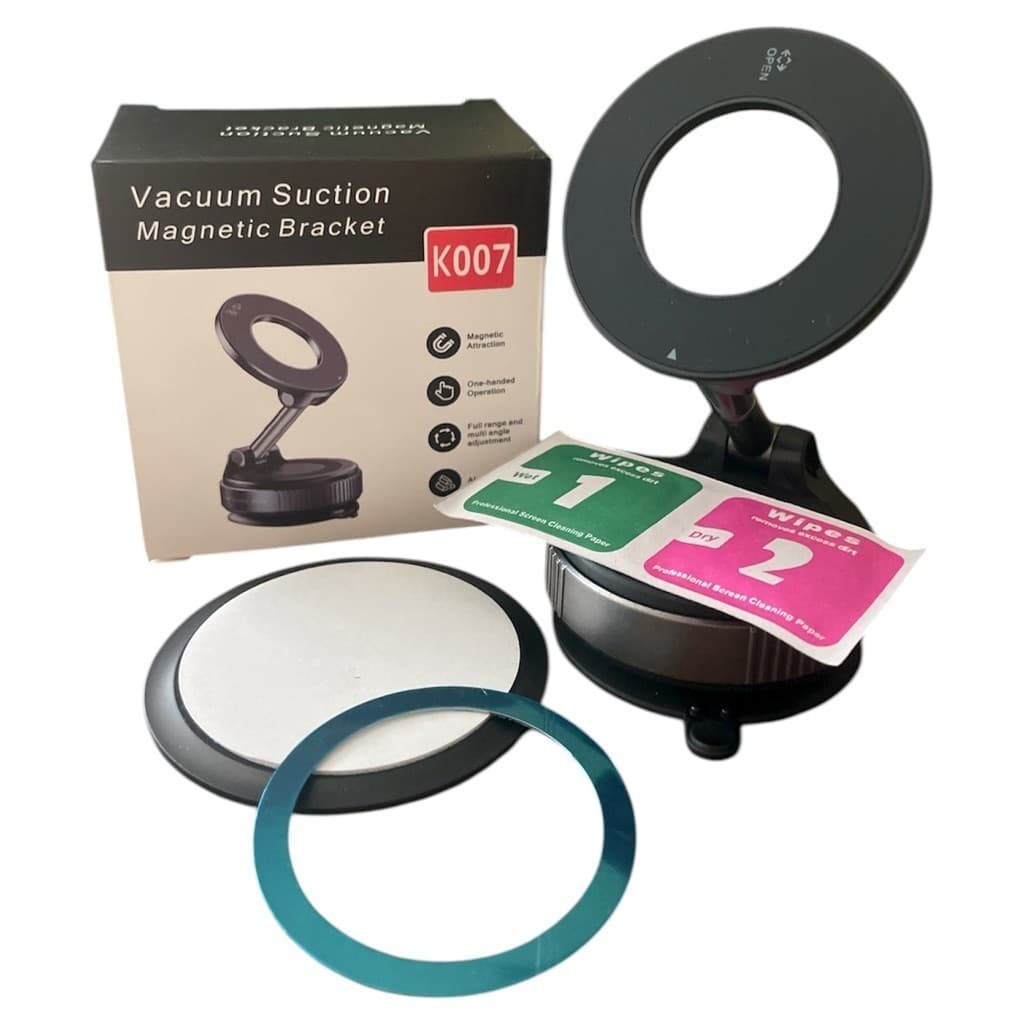 Suporte Magnetico Forte Para Telefone Carro Design Dobrável 360 A Vácuo Ajustável