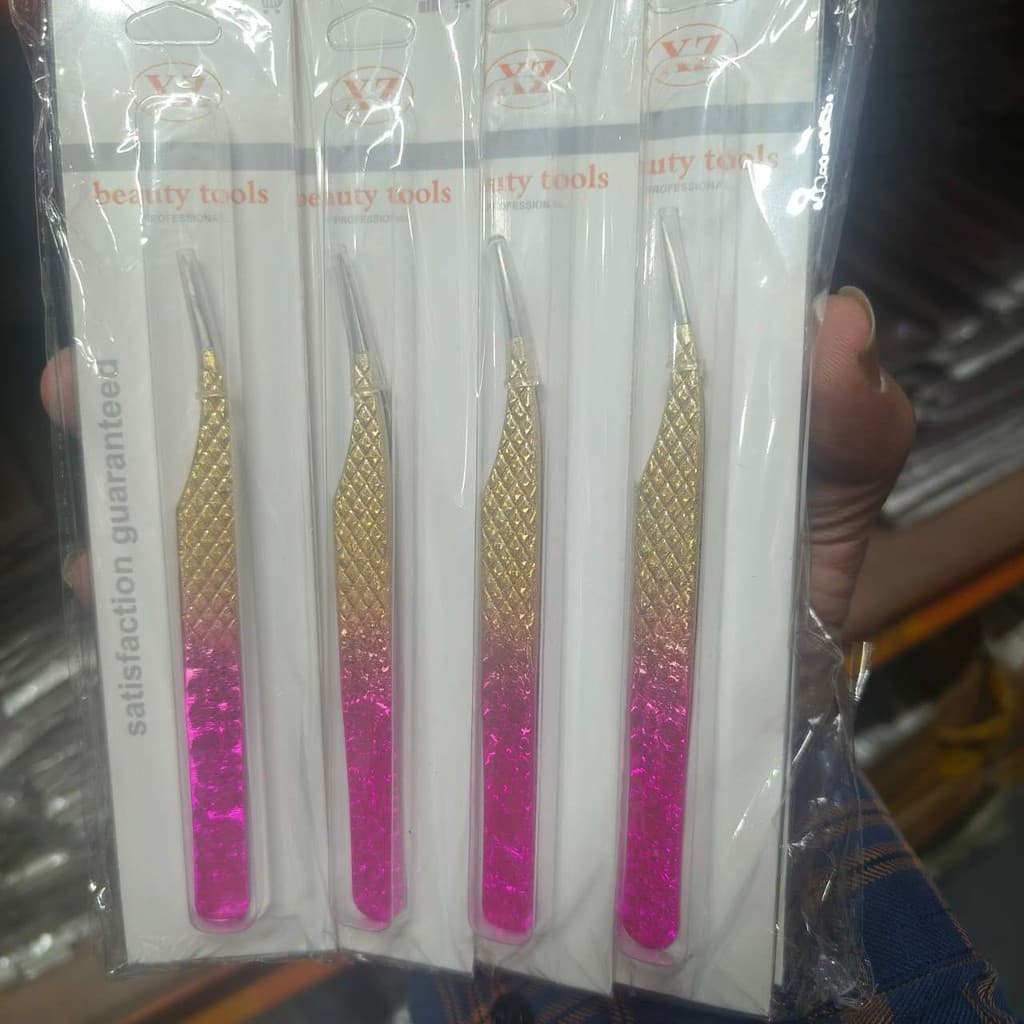 Nova pinça de enxerto de cílios em forma de flor de gelo e curvex de alta precisão(FT)