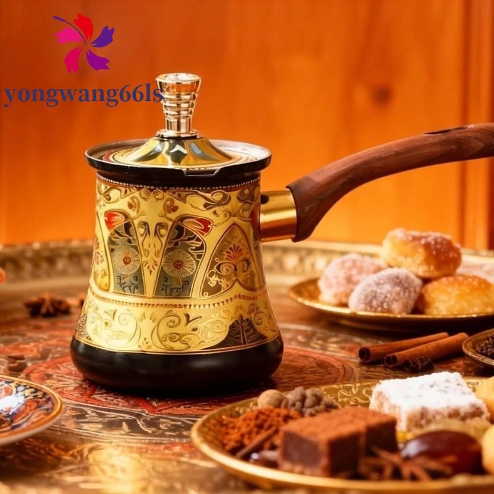YONGWANG Bule De Café Turco , Pote De Fusão De Chocolate De Aço Inoxidável 350/550/720ml , Chá De Leite Com Alça Longa