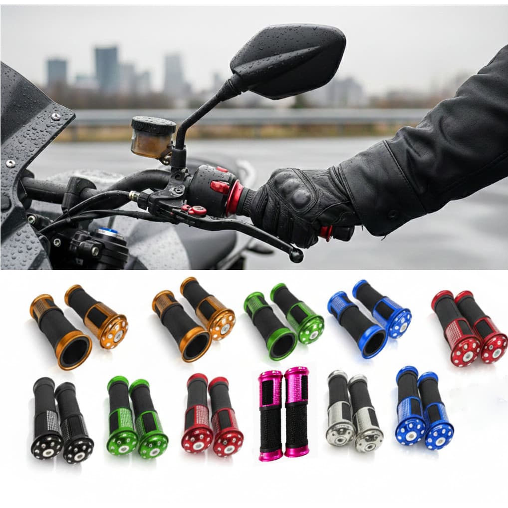 Punho Esportivo Premium Alumínio Manopla Para Moto Universal Reforçado Design Par Jogo Cores