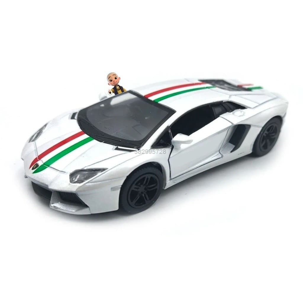 Miniatura Ferro Carrinho Lamborghini AVENTADOR LP700-4 De Coleção 1/36 com 3 cores