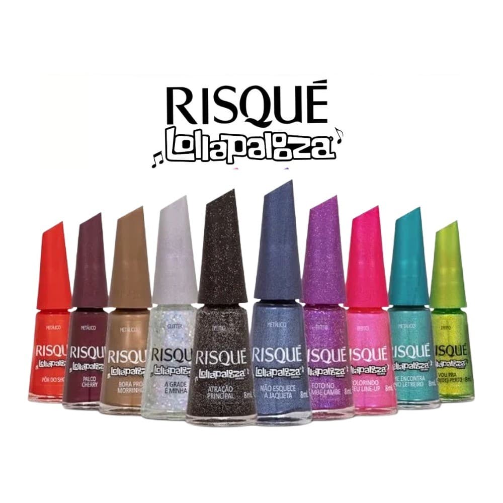 Esmalte Risqué Coleção Lollapalooza