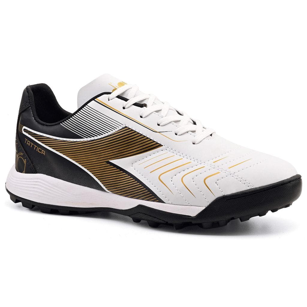Chuteira Unissex Diadora Tattica Elite Society Branco e  Preto