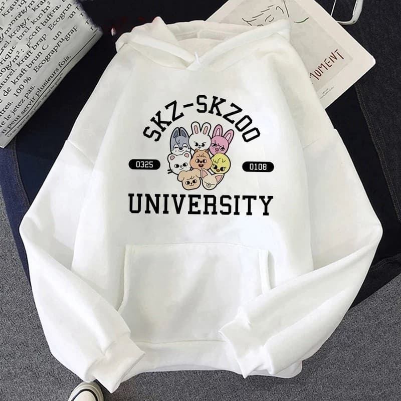 Moletom Canguru Com Capuz Stray Kids Banda Kpop Skz Skzoo Aesthetic Y2k Unissex