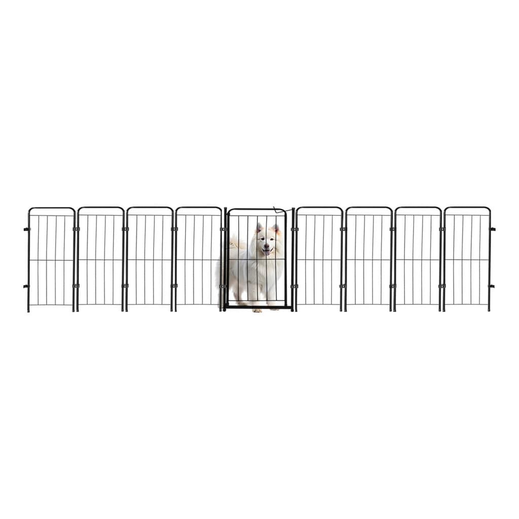 Cercado Grade 331x70cm Portão + 8 Módulos Segurança Pet Cães Cachorro