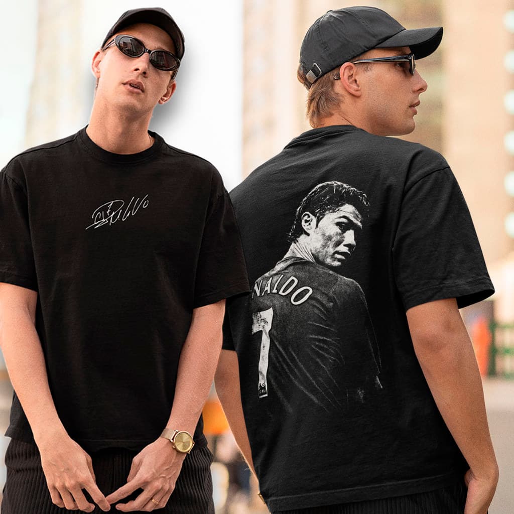 Camiseta Masculina Cristiano Ronaldo CR7 Algodão Camisa Lançamento Futebol Jogo Jogador Craque