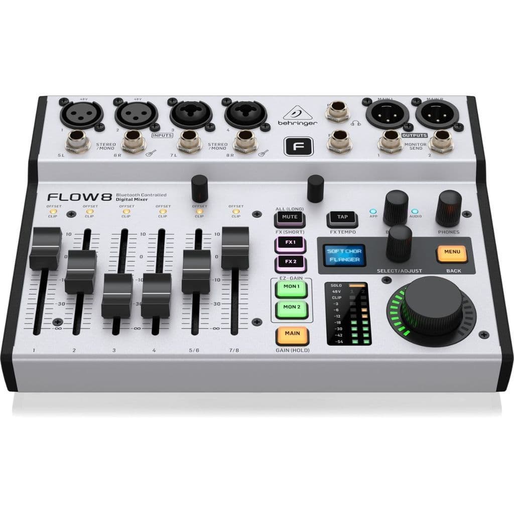 Mesa De Som Digital Flow 8 Behringer Mixer Bluetooth
