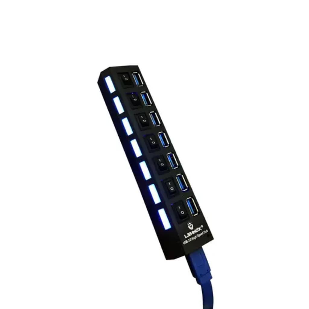 Hub Usb 3.0 Com 7 Portas Ultra Rapido Para Pen Drive E Hd