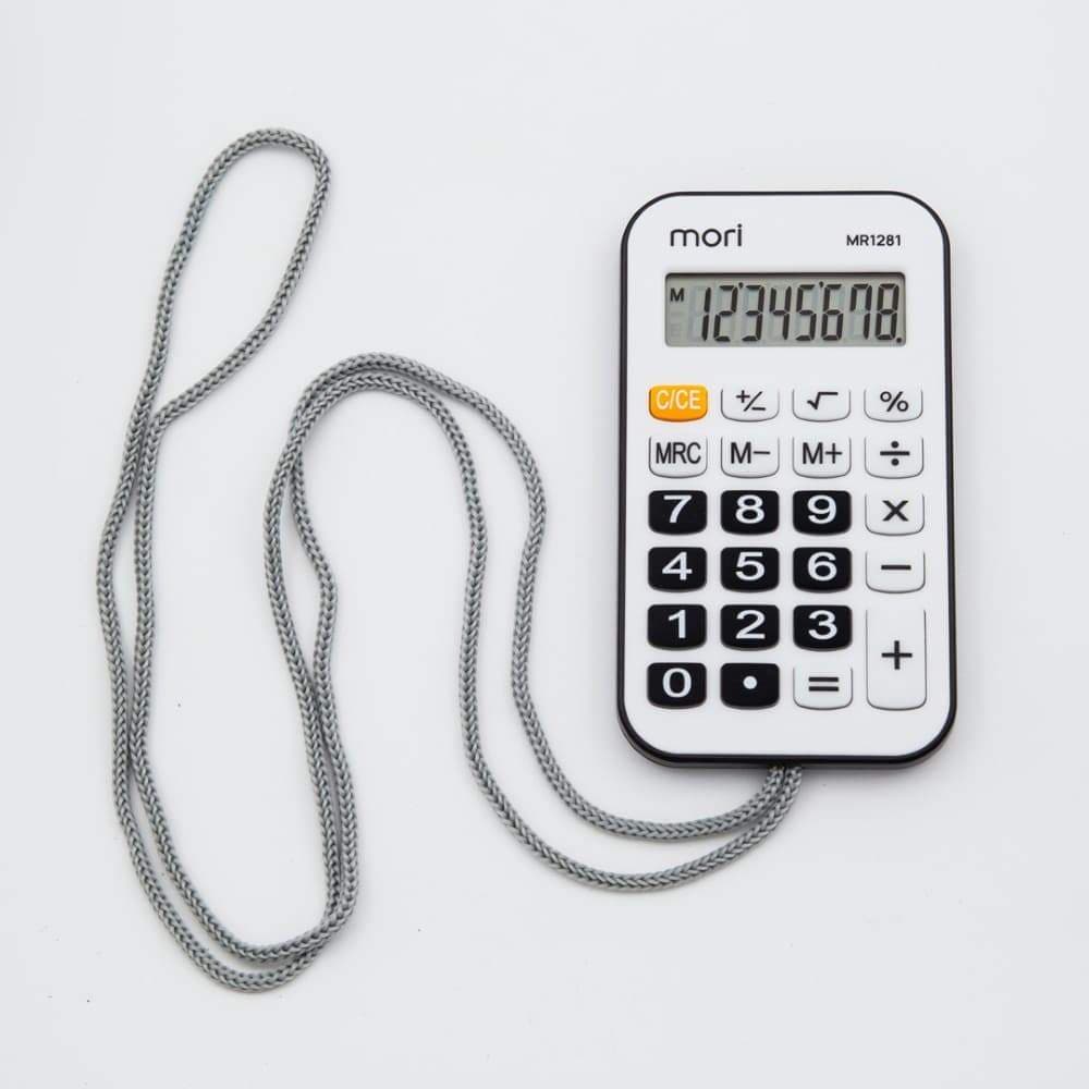 Calculadora Bolso C/Cordão 8 Dig Mr 1281 Mori