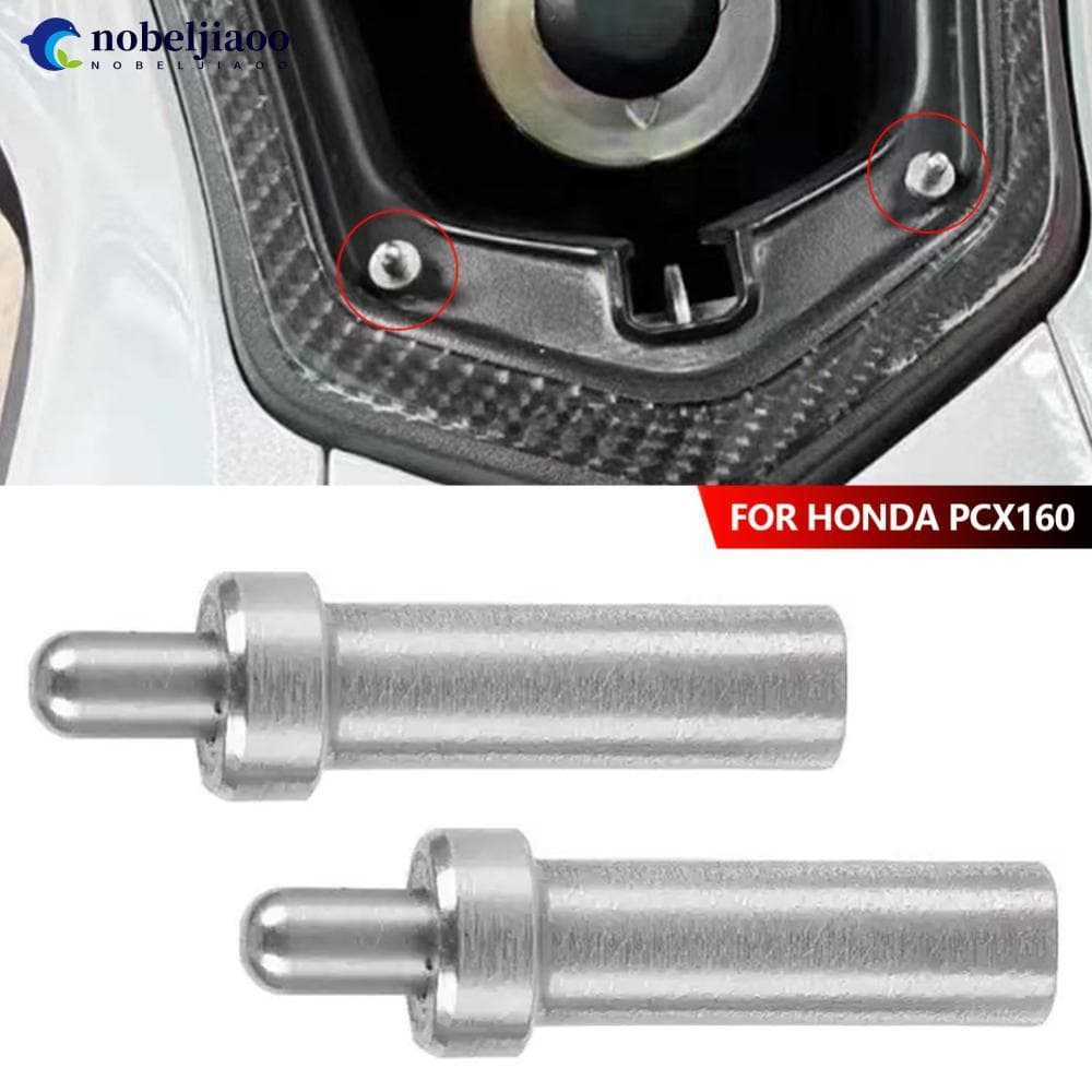 NOBELJIAOO 2 Peças De Aço Inoxidável Para Motocicleta Tampa Do Tanque De Combustível Conjunto De Mola Auxiliar Honda PCX