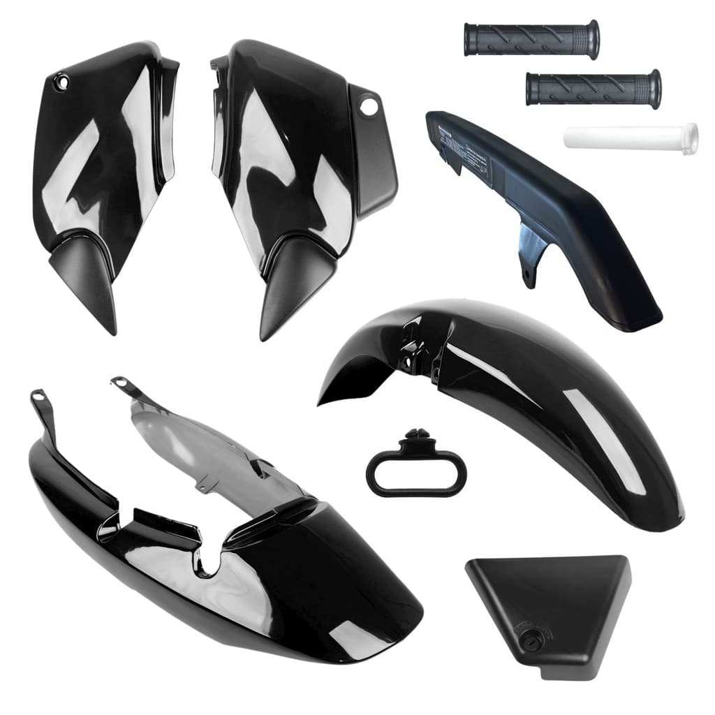 KIT PLÁSTICO CARENAGEM C/ MANOPLA TITAN 125 - 2000 A 2004 / FAN 125 - 2005 A 2008