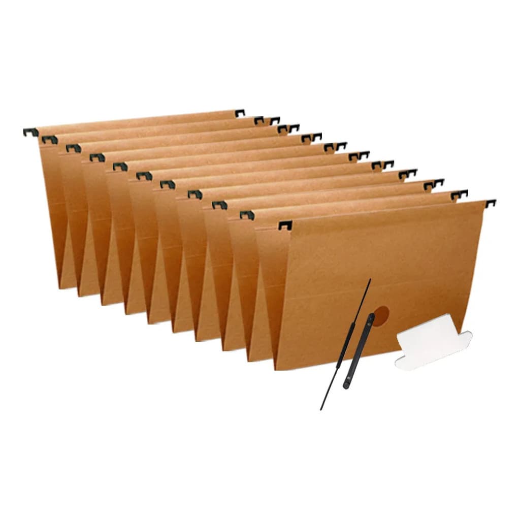 Pasta Suspensa Kraft Arquivo Com Haste Plástica Dello 10 Un