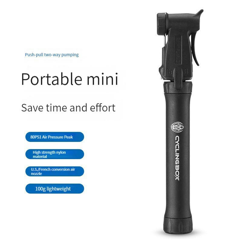 Bomba de Ar para Pneus de Bicicleta, Mini Bomba Manual Portátil para Bicicleta, Inflador de Pneus de Basquete, Bico Univ