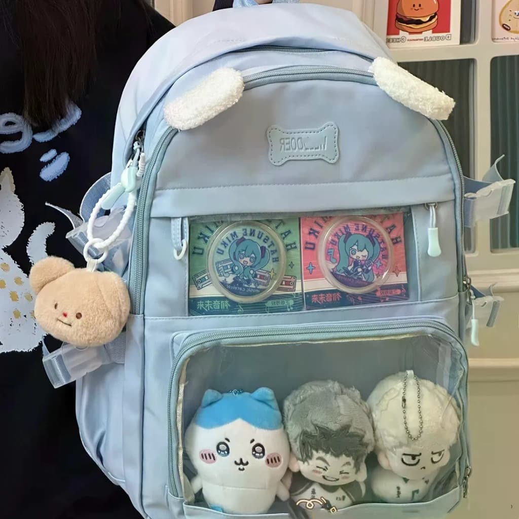 Japonês Bonito Mochila Dor Feminina Estudante Do Ensino Médio De Grande Capacidade