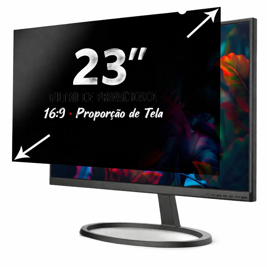 Filtro de Privacidade para Monitor 23 Polegadas Proporção 16:9 51cm x 28,7cm