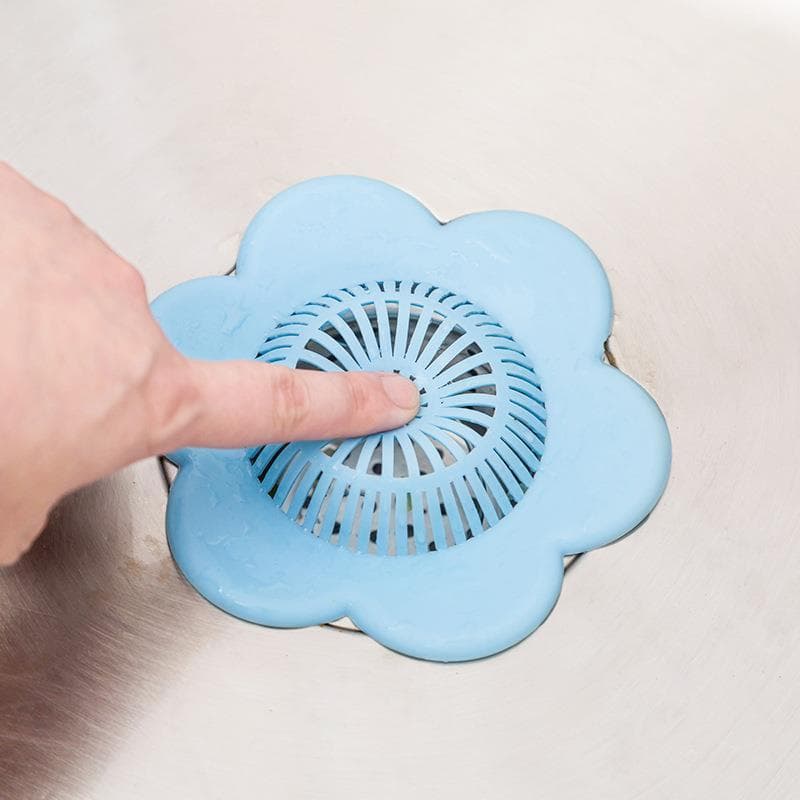 Pia da cozinha filtro pia esgoto cabelo ventosa filtro banheiro Silicone cabelo Anti-bloqueio dreno de chão capa
