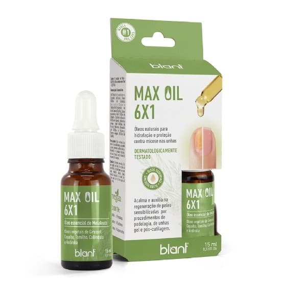 Max Oil 6x1 Blant – Óleo Vegano para Unhas e Cutículas | Hidrata, Regenera e Fortalece Naturalmente